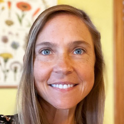 woman sitting at a laptop